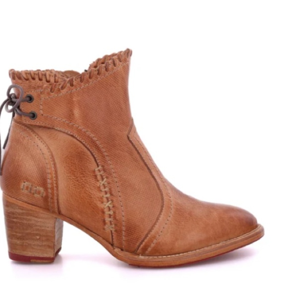 BED|STU Bia Tan Ankle Booties with Western Style